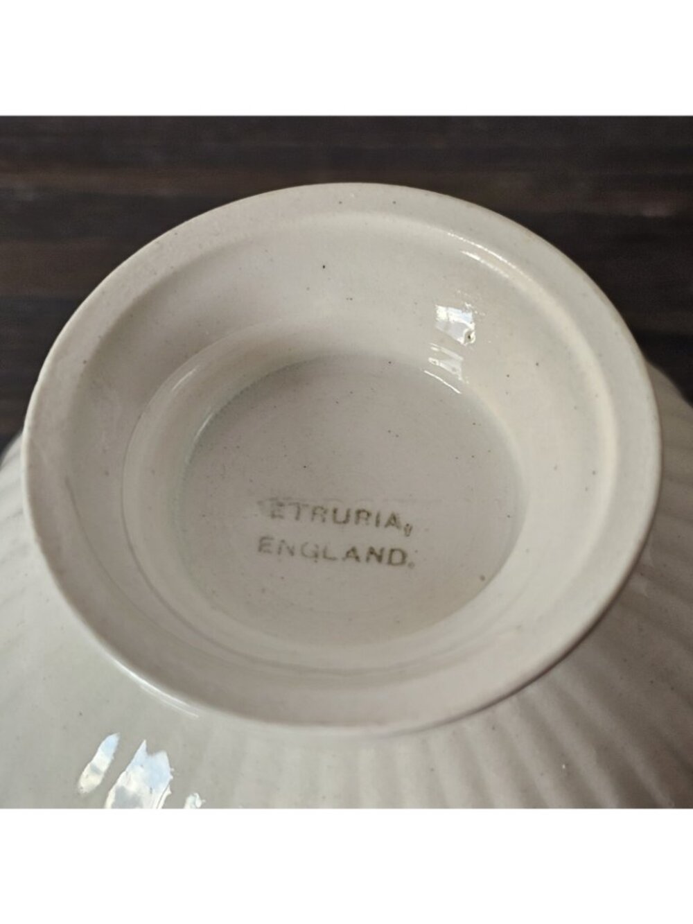 Wedgwood Edme Queensware Blue Raised Grapes Teacup 2.5" vintage grapevine garlan - Picture 3 of 12